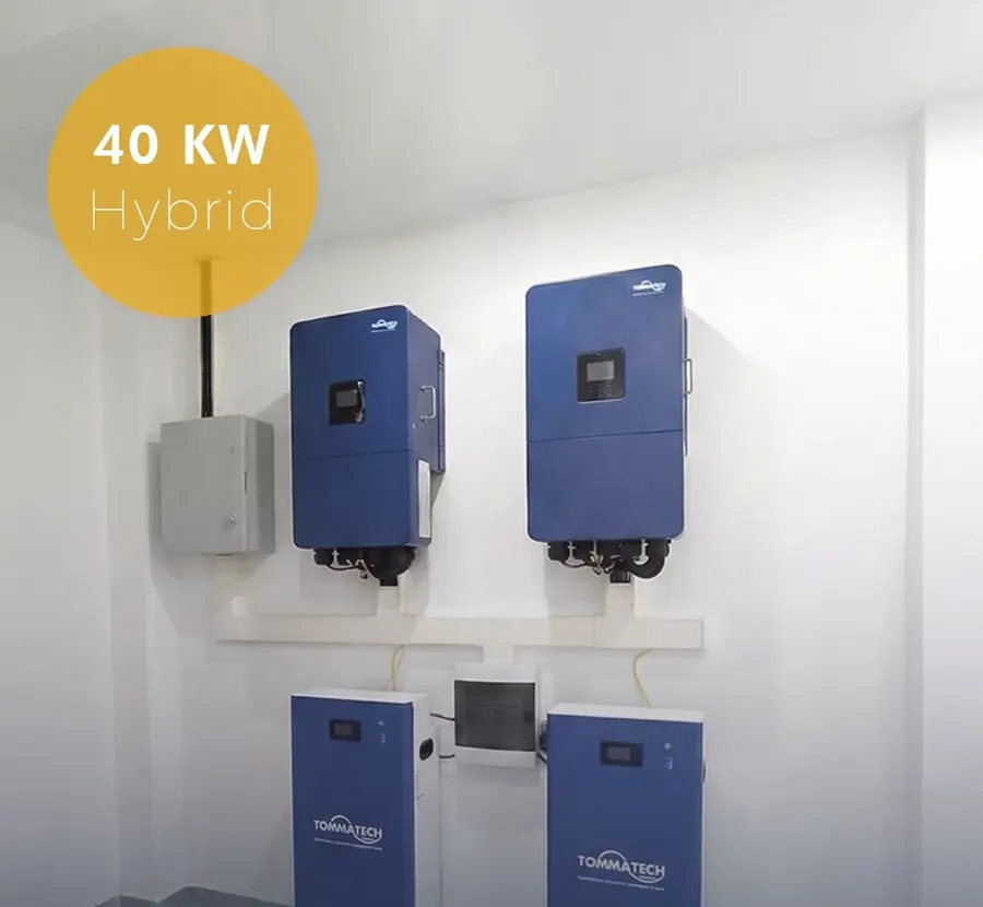Manavgat 40 kW hibrit inverter ve batarya odası